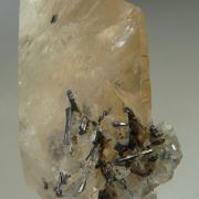 Calcite with Stibnite inclusions