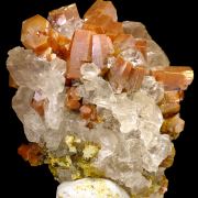 Vanadinite, calcite