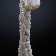 Calcite  on Hemimorphite