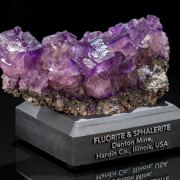 Fluorite & Sphalerite from Denton Mine