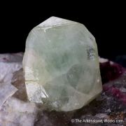 Rhodizite on Elbaite Tourmaline, Smoky Quartz, and Microcline