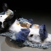 Benitoite with Neptunite