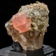 Pink Fluorite & Smoky Quartz