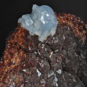 Brucite on Andradite