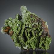 Conichalcite with Calcite