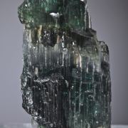 Elbaite -rare fibrous-zoned Achroite, Verdelite and Indicolite crystal