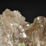 Diopside (gem clear) with green Vesuvianite