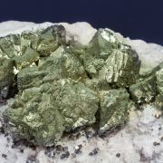 Pyrite with Calcite