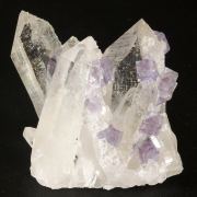 Fluorite on Quartz