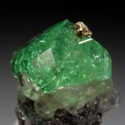 Tsavorite with Diopside, Pyrite