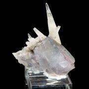 Calcite on Fluorite with Chalcopyrite