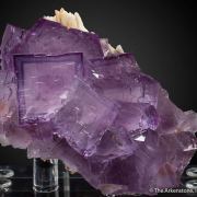Fluorite on Barite