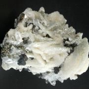 Quartz pseudo after Barite with Chalcocite