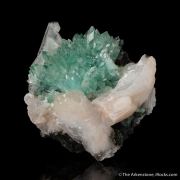Fluorapophyllite with Heulandite