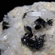 Covellite on Quartz
