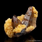 Baryte on Calcite