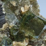 Fluorapatite with Ferberite, Siderite and Muscovite