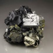 skeletal GALENA, CHALCOPYRITE
