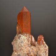Quartz - red inclusions of Hematite