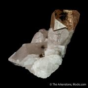 Topaz with Quartz and Cleavelandite