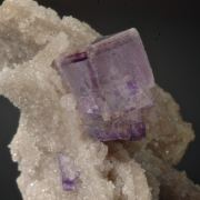 Fluorite on Quartz