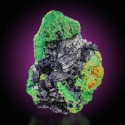 Azurite  on Arsentsumebite