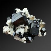 Tourmaline schorl, quartz var. smoky