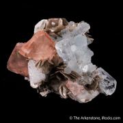 Fluorite with Beryl var. Aquamarine, Muscovite and Albite