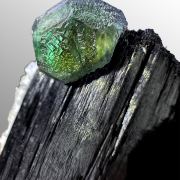 Fluorite, schorl tourmaline