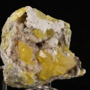 Sulphur on Aragonite