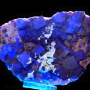 Fluorite, pyrite, calcite