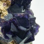 Fluorite with Quartz and Calcite