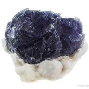 Fluorite on Fluorite on Quartz
