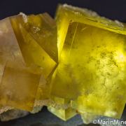 Quartz on Fluorite