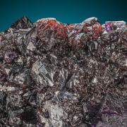 Fluorite  on Sphalerite
