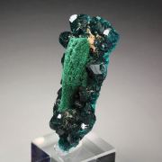 DIOPTASE, MALACHITE pseudomorph