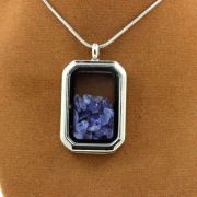 Raw Tanzanite Necklace.