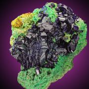 Azurite  on Arsentsumebite