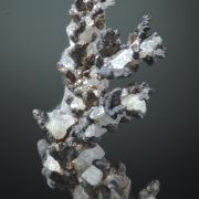Silver - branching crystals with Calcite