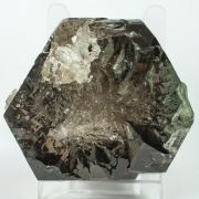 Quartz (doubly terminated variety smoky quartz) with Quartz