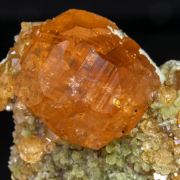Grossular (variety hessonite) with Diopside