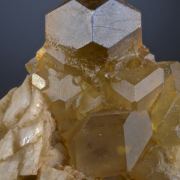 Fluorite - cubo-octahedral crystals on Dolomite