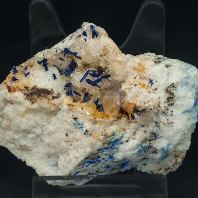 Azurite, Quartz, Fluorite