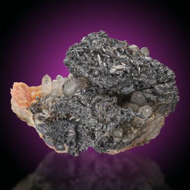 Freieslebenite  & Galena on Quartz