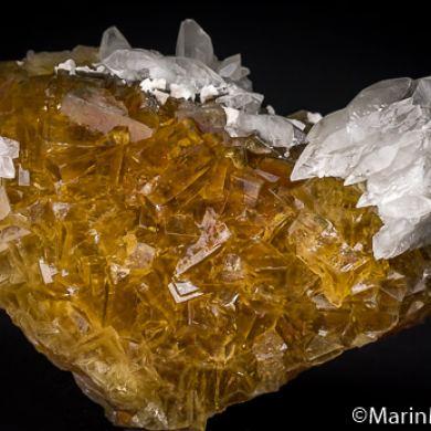 Fluorite with Calcite