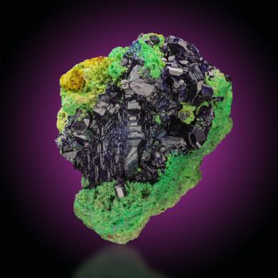 Azurite  on Arsentsumebite