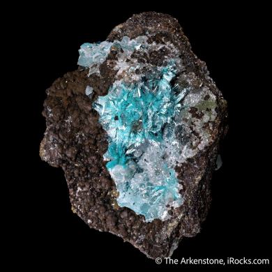 Aurichalcite on Smithsonite