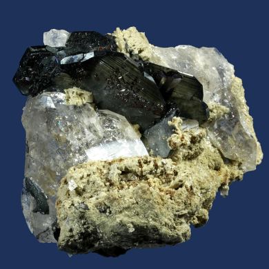 Hematite with Rutile on Quartz
