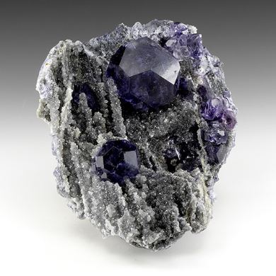 Fluorite with Quartz