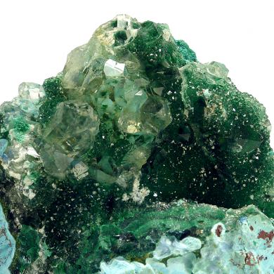 Dioptase, chrysocolla